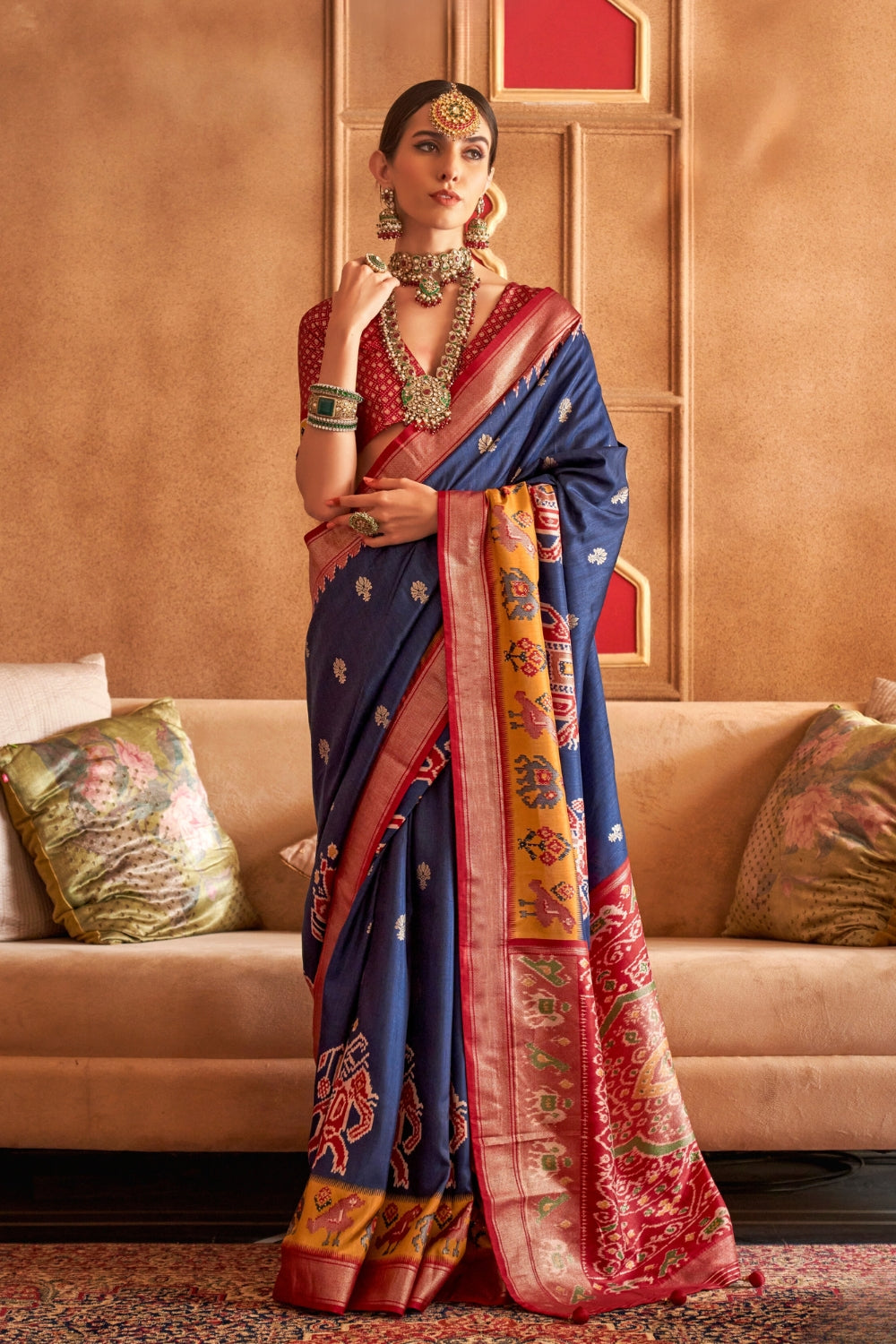 Blue Pure Patola Saree