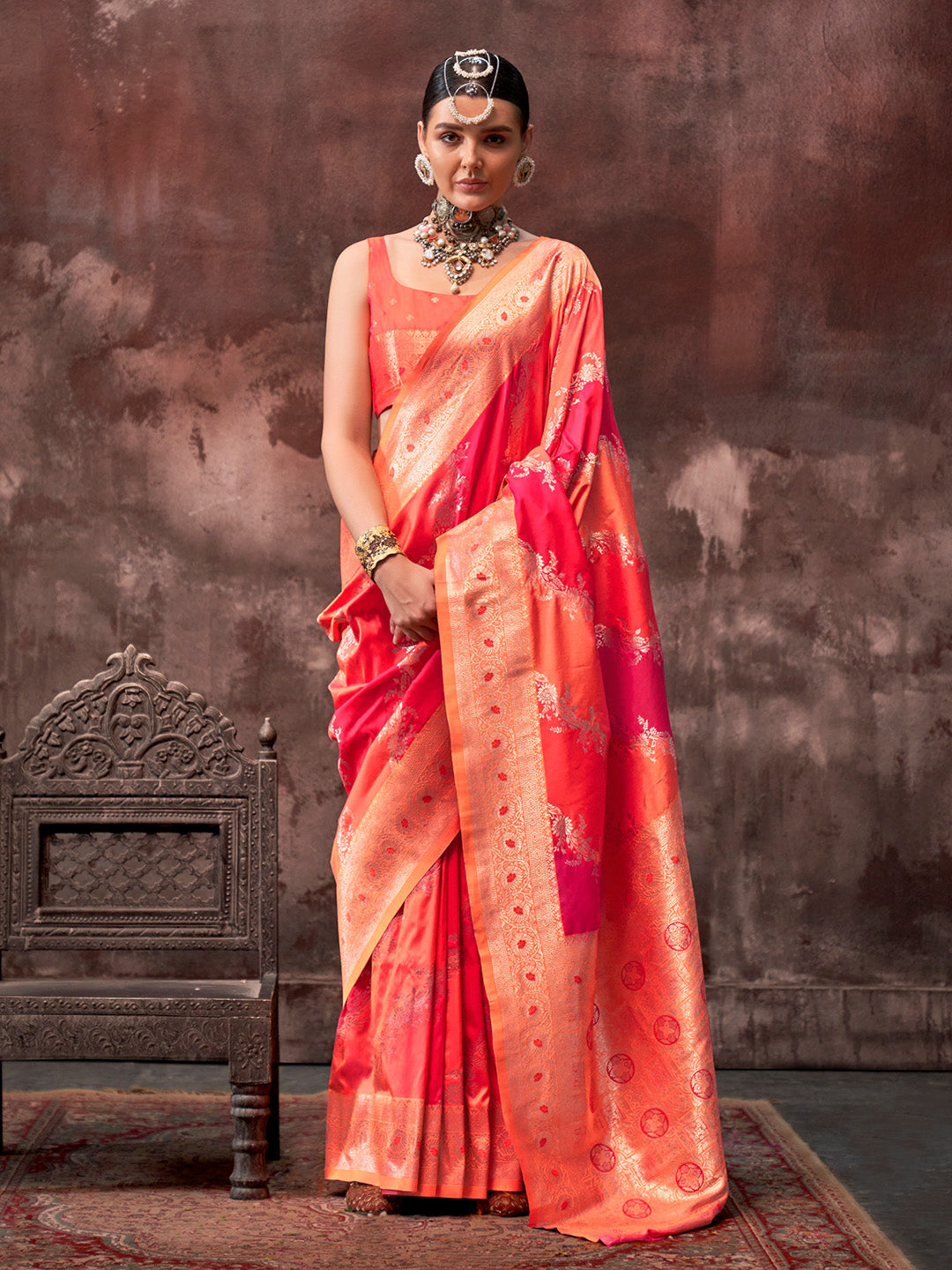 Multi Color Festive Wear Silk Saree