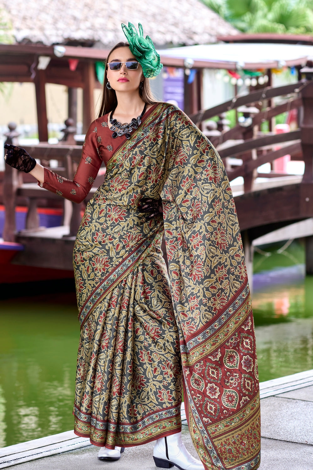 Light Green Viscose Saree