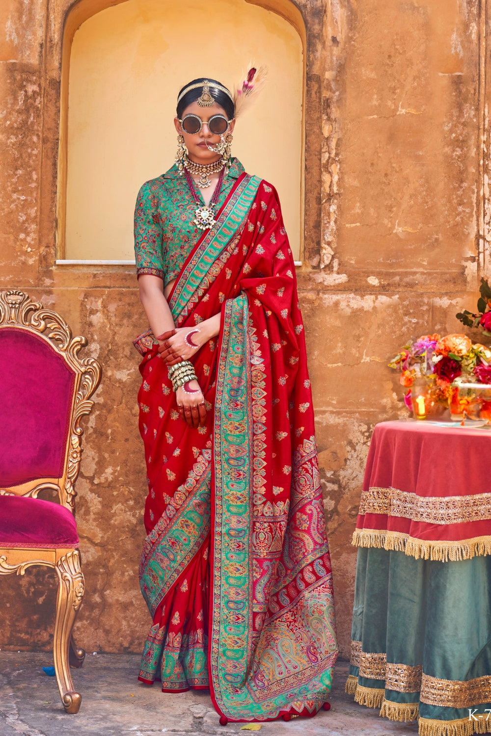 Red Patola Silk Saree