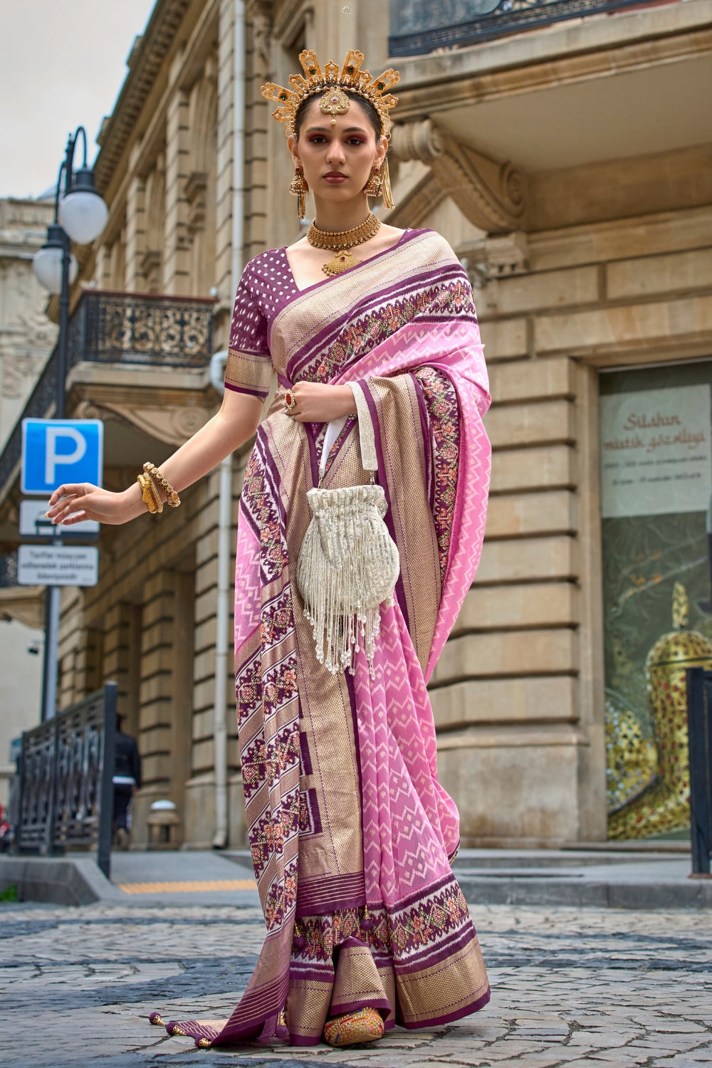 Multi Pure Patola Saree