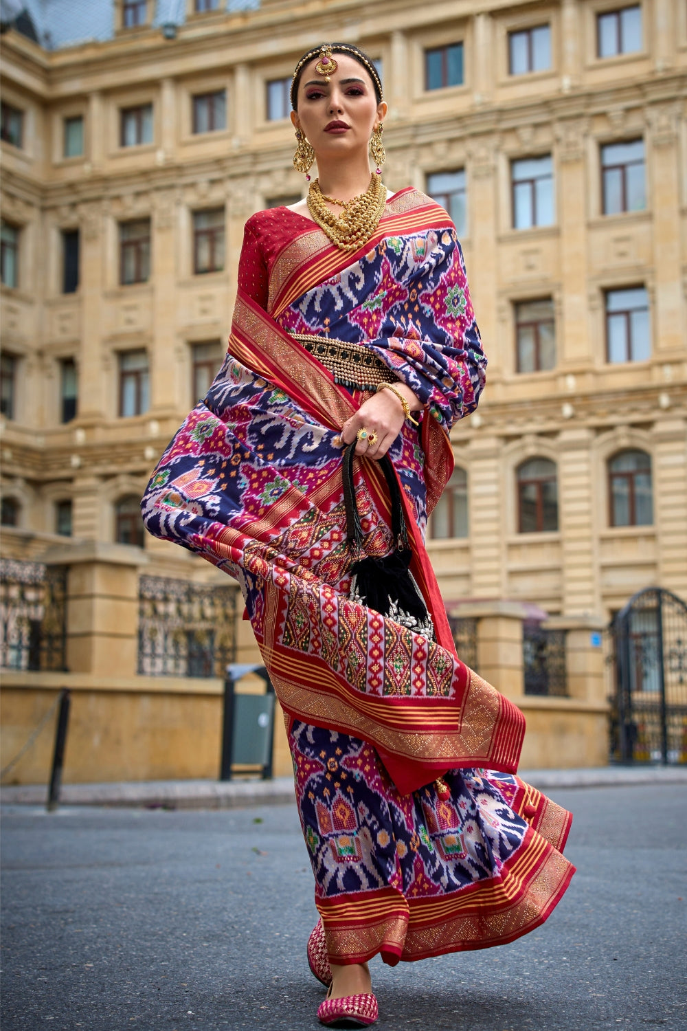 Multi Pure Patola Saree