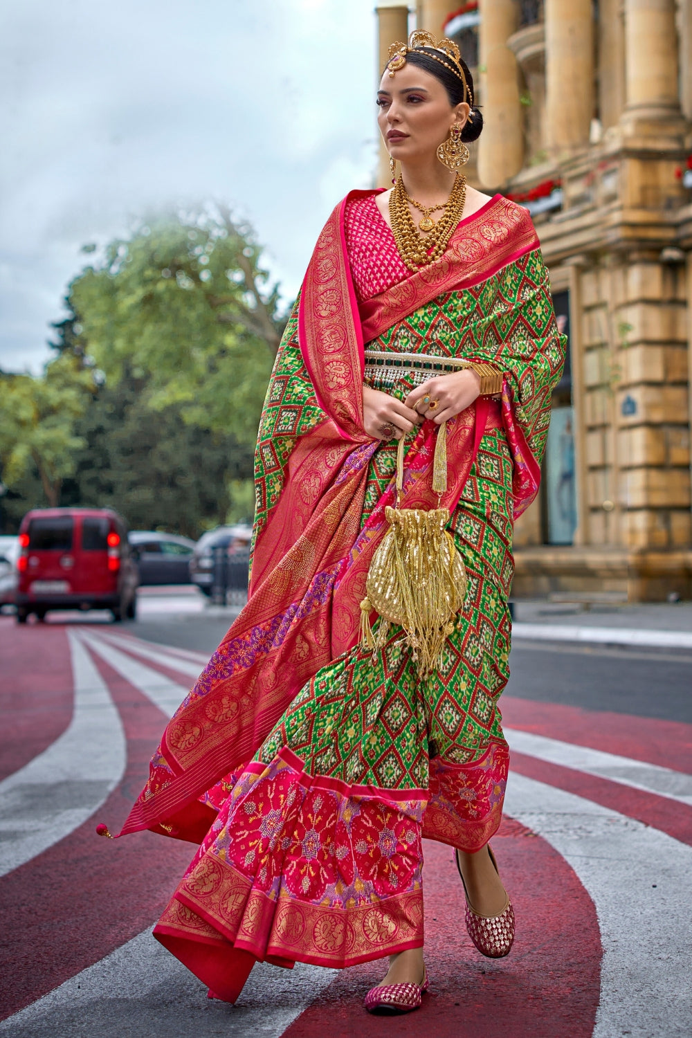 Multi Pure Patola Saree