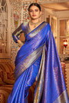 Lapis Blue Kanjivaram Saree