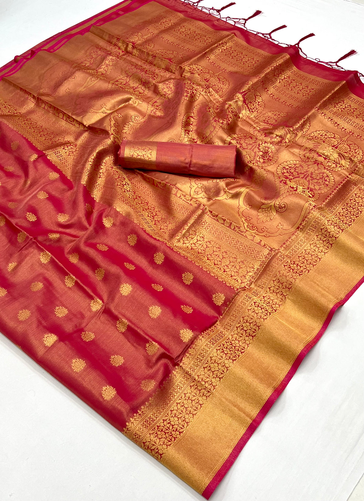 Gulal Pink Banarasi Saree