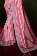 Blush Pink South Silk Saree