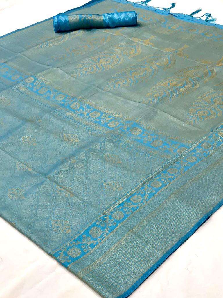 Light Blue Kanjivaram Saree