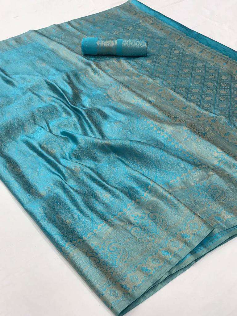 Sky Blue Kanjivaram Saree