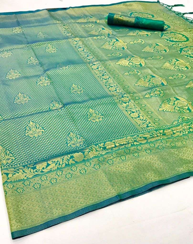 Jade Green Kanjivaram Saree