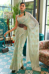 Light Green Chikankari Saree