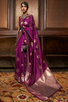 Orchid Violet Silk Saree