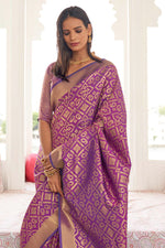 Royal Purple Kanjivaram Saree