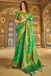 Jade Green Silk Saree
